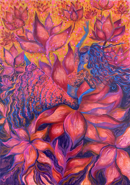 <h3>Inner Beauty 🔴</h3><br/><h4> Acrylic on Canvas<br/> 50 cm x 70 cm<br/> 2022</h4>