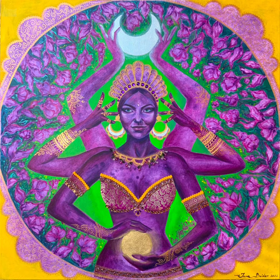 <h3>The Guardian</h3> <br/><h4>Mixed Media on Canvas<br/> 80 cm x 80 cm<br/> 2022</h4>