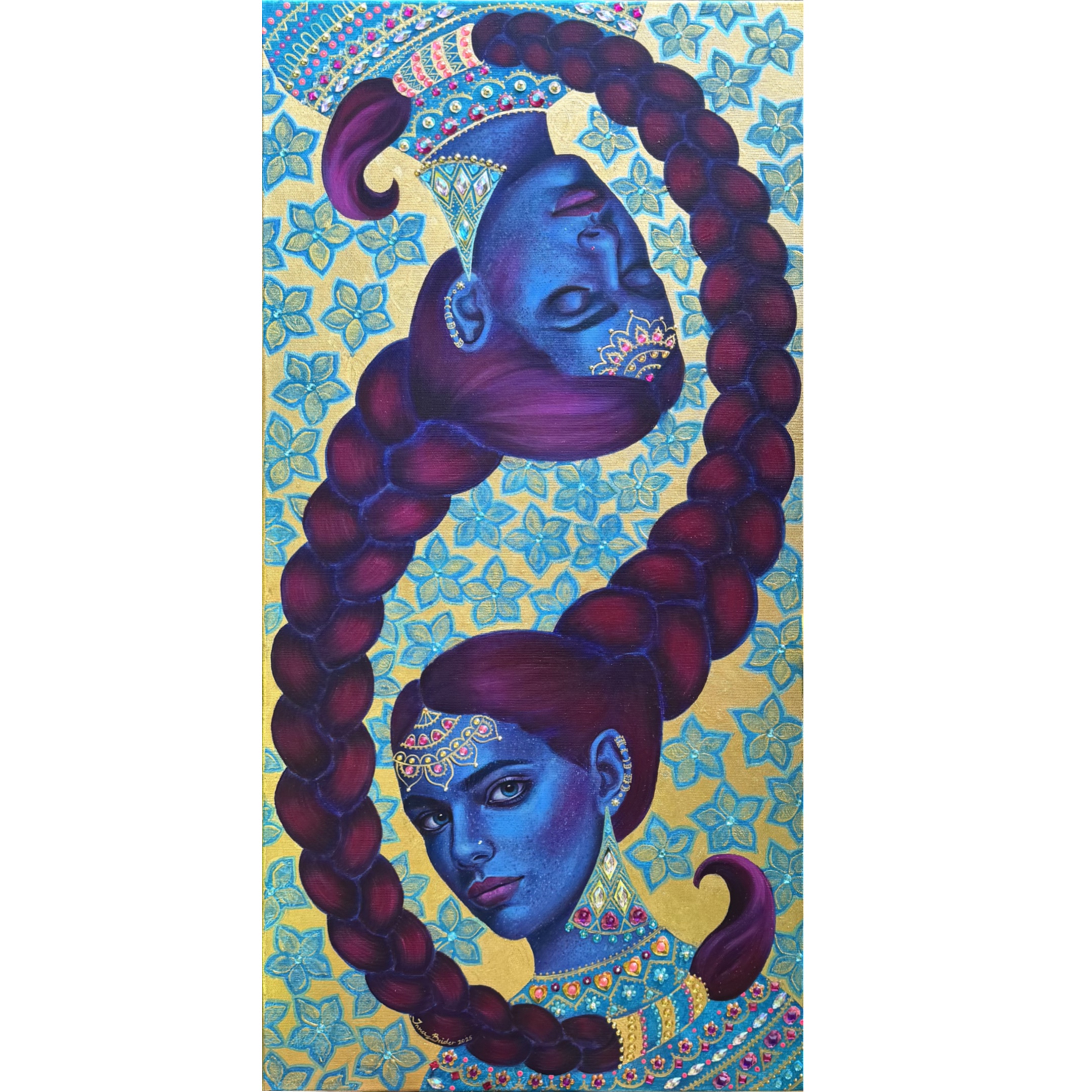 <br/> <br/> <br/> <h3>Wachtraum</h3><br/> <h4>Mixed Media on Canvas <br/> 40 cm x 80 cm <br/> 2025</h4>