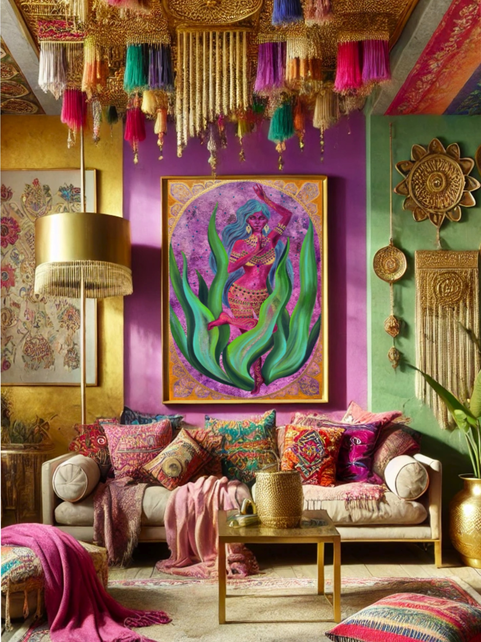 <h3>Sea Pearl</h3><br/> <h4>Mixed Media on Canvas <br/> 60 cm x 90 cm <br/> 2022</h4> 