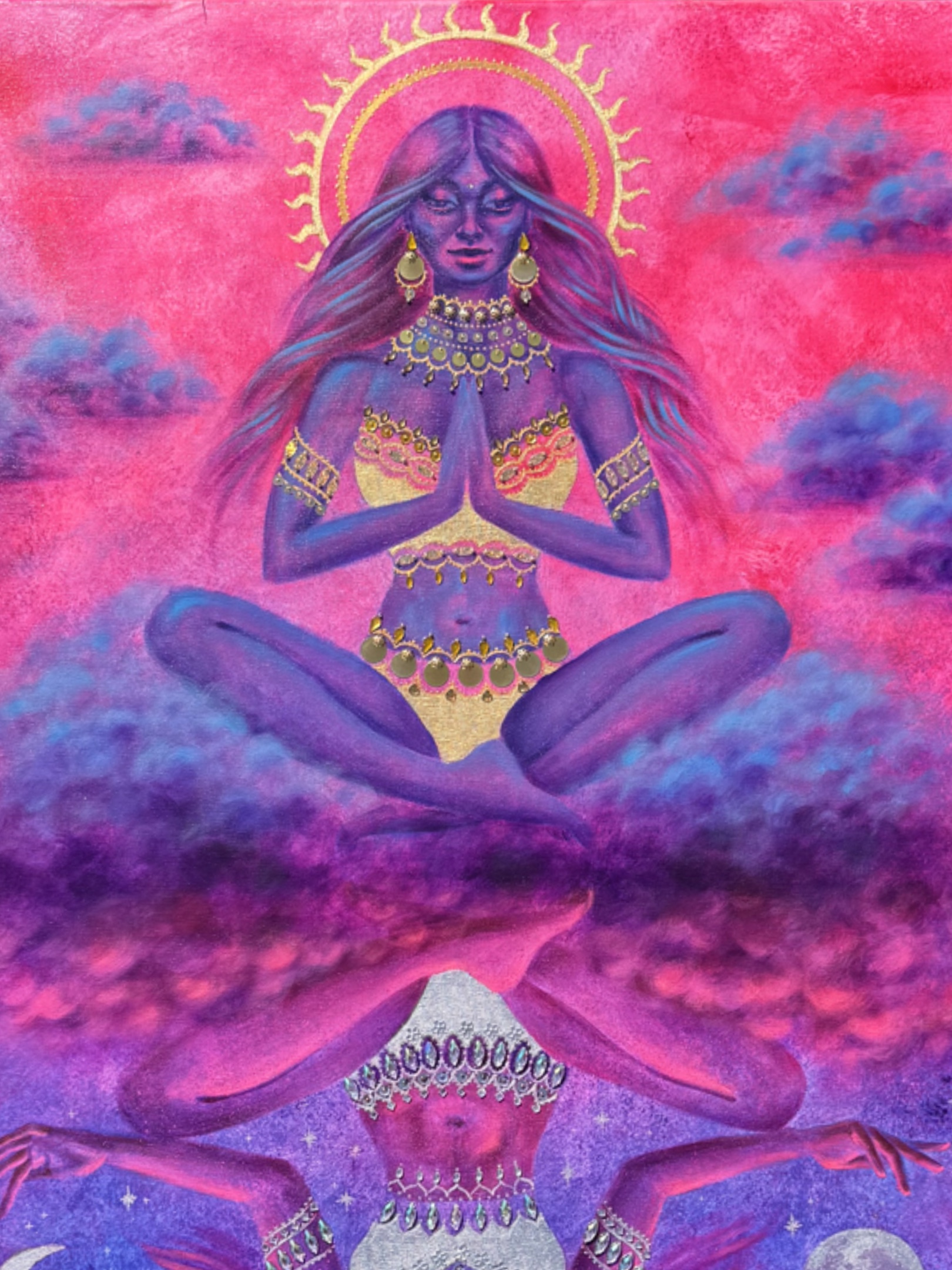 <h3>Duality</h3><br/> <h4>Mixed Media on Canvas <br/> 80 cm x 100 cm <br/> 2024</h4> 