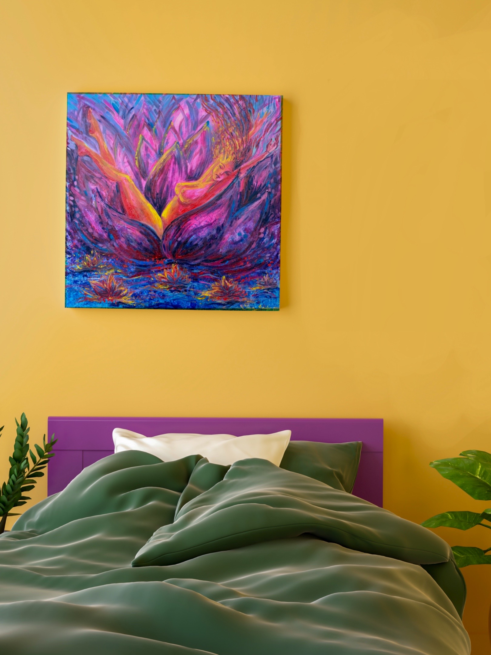 <h3>Immerssion 🔴</h3><br/><h4> Acrylic on Canvas<br/>  60 cm x 60 cm<br/> 2021</h4>