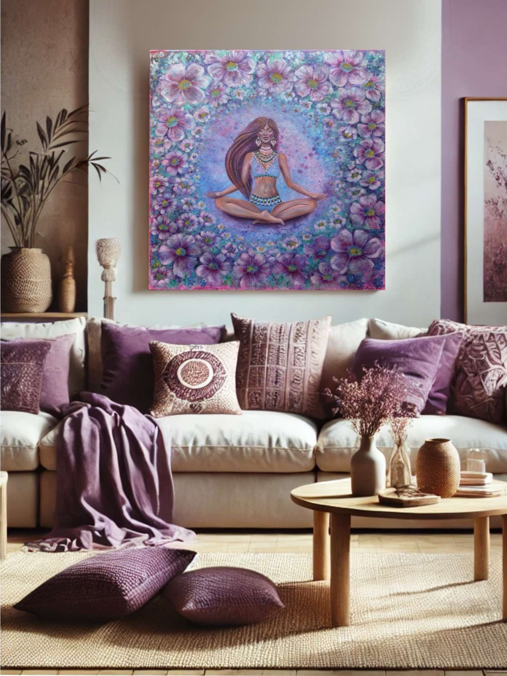 <h3>Inside your Nature</h3><br/> <h4>Mixed Media on Canvas <br/> 50 cm x 70 cm <br/> 2024</h4> 