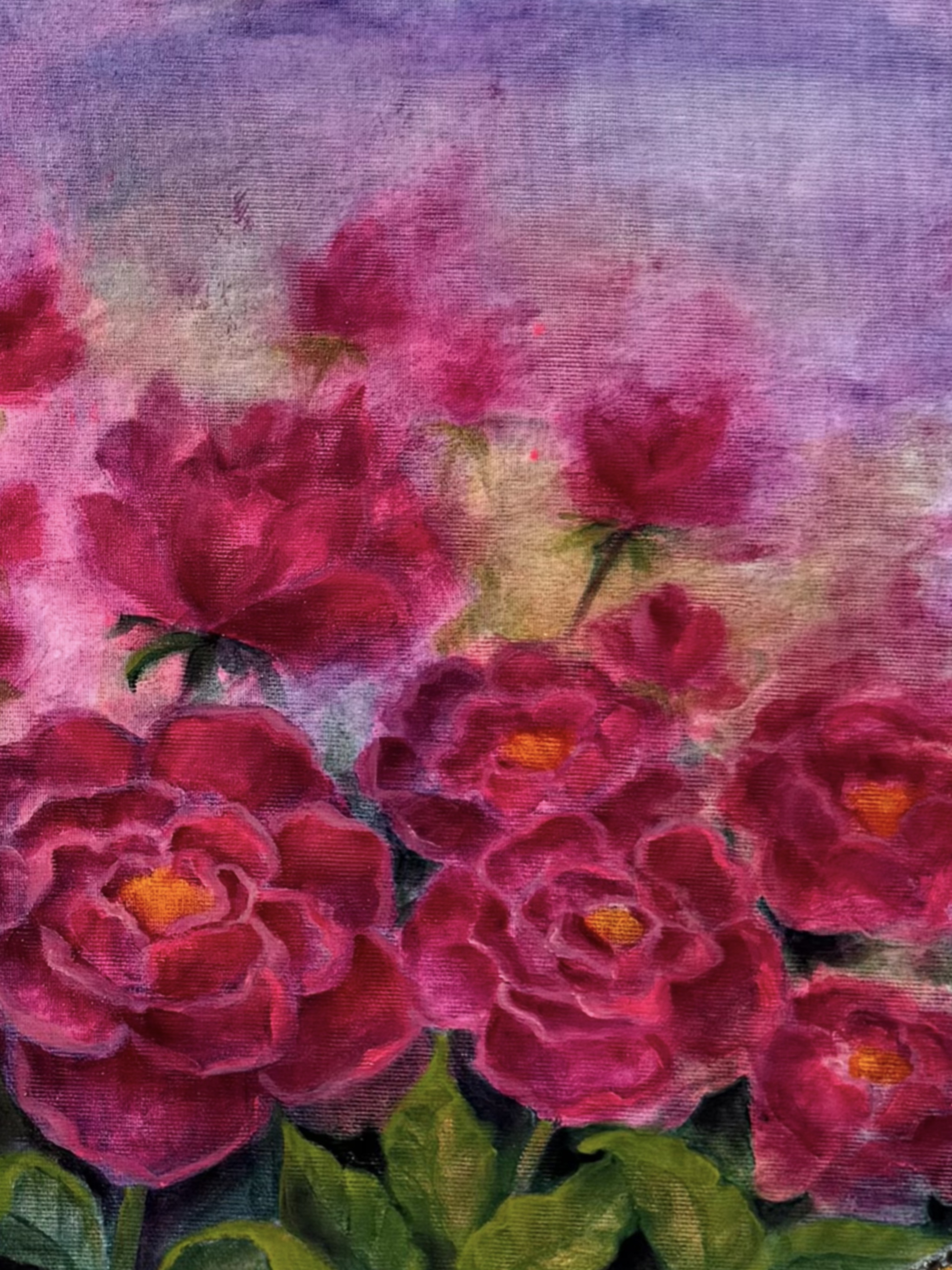 <br/> <br/> <br/> <h3>Prayer I</h3><br/> <h4>Mixed Media on Canvas <br/> ⌀ 70 cm x 100 cm <br/> 2025</h4>  