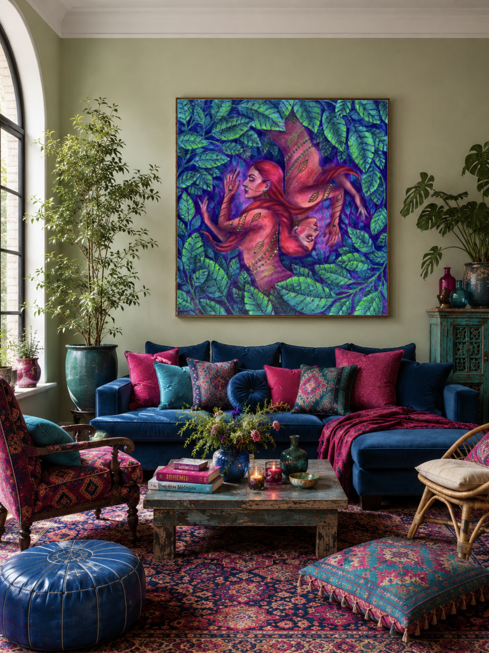 <br/> <br/> <br/> <h3>Sense of Presence V</h3><br/> <h4>Mixed Media on Canvas <br/> ⌀ 80 cm x 80 cm <br/> 2026</h4>  