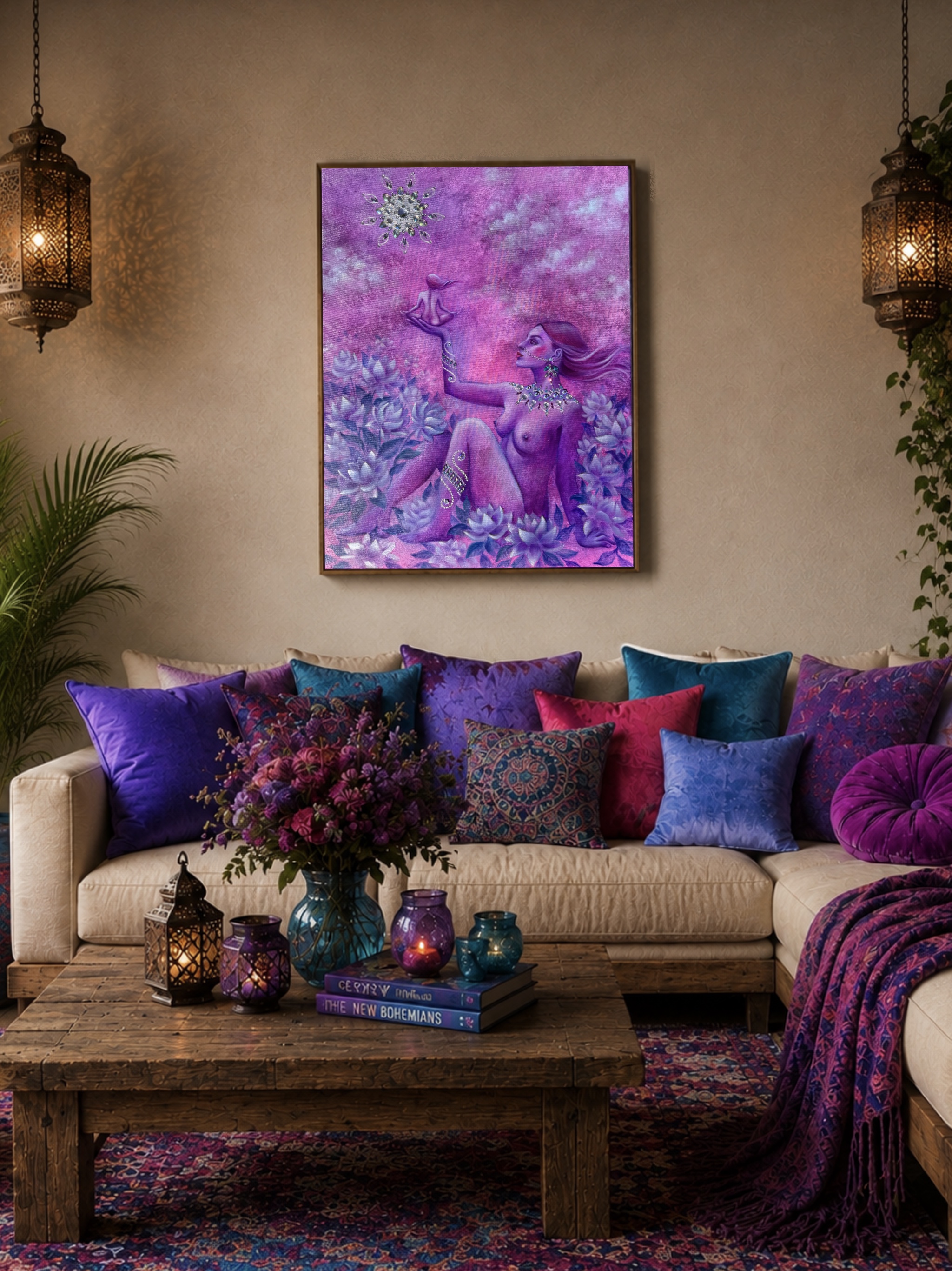 <br/> <br/> <br/> <h3>Sense of Presence VII</h3><br/> <h4>Mixed Media on Canvas <br/> ⌀ 60 cm x 80 cm <br/> 2026</h4>  