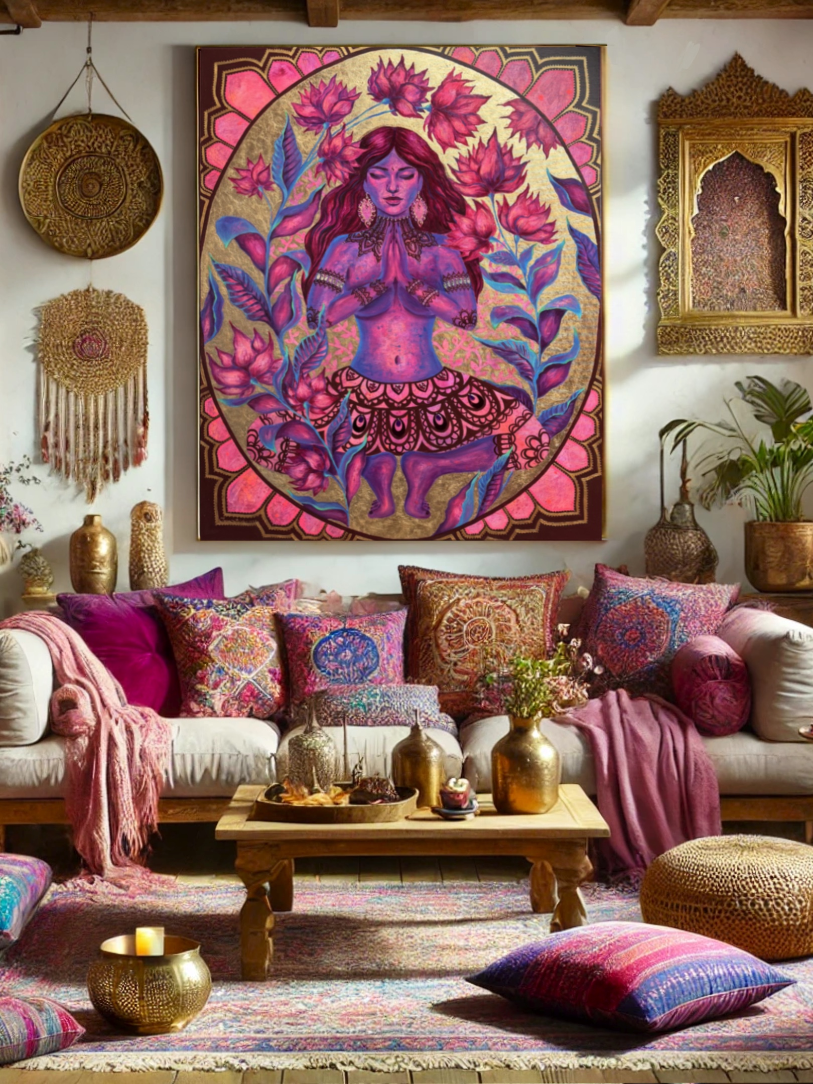 <h3>Soulgarden I</h3><br/> <h4>Mixed Media on Canvas <br/> 80 cm x 100 cm <br/> 2023</h4> 