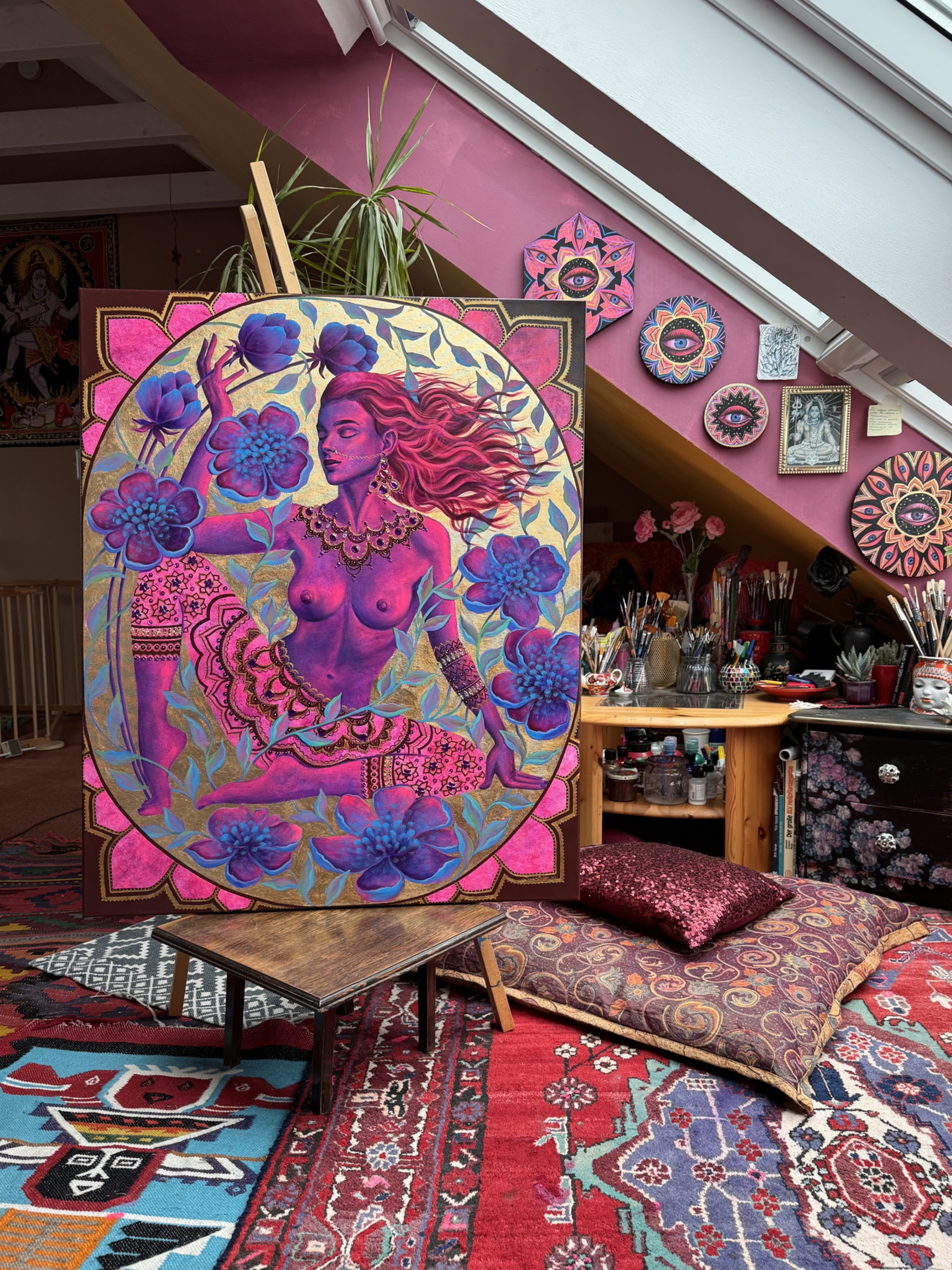 <h3>Soulgarden V</h3><br/> <h4>Mixed Media on Canvas <br/> 80 cm x 100 cm <br/> 2024</h4> 