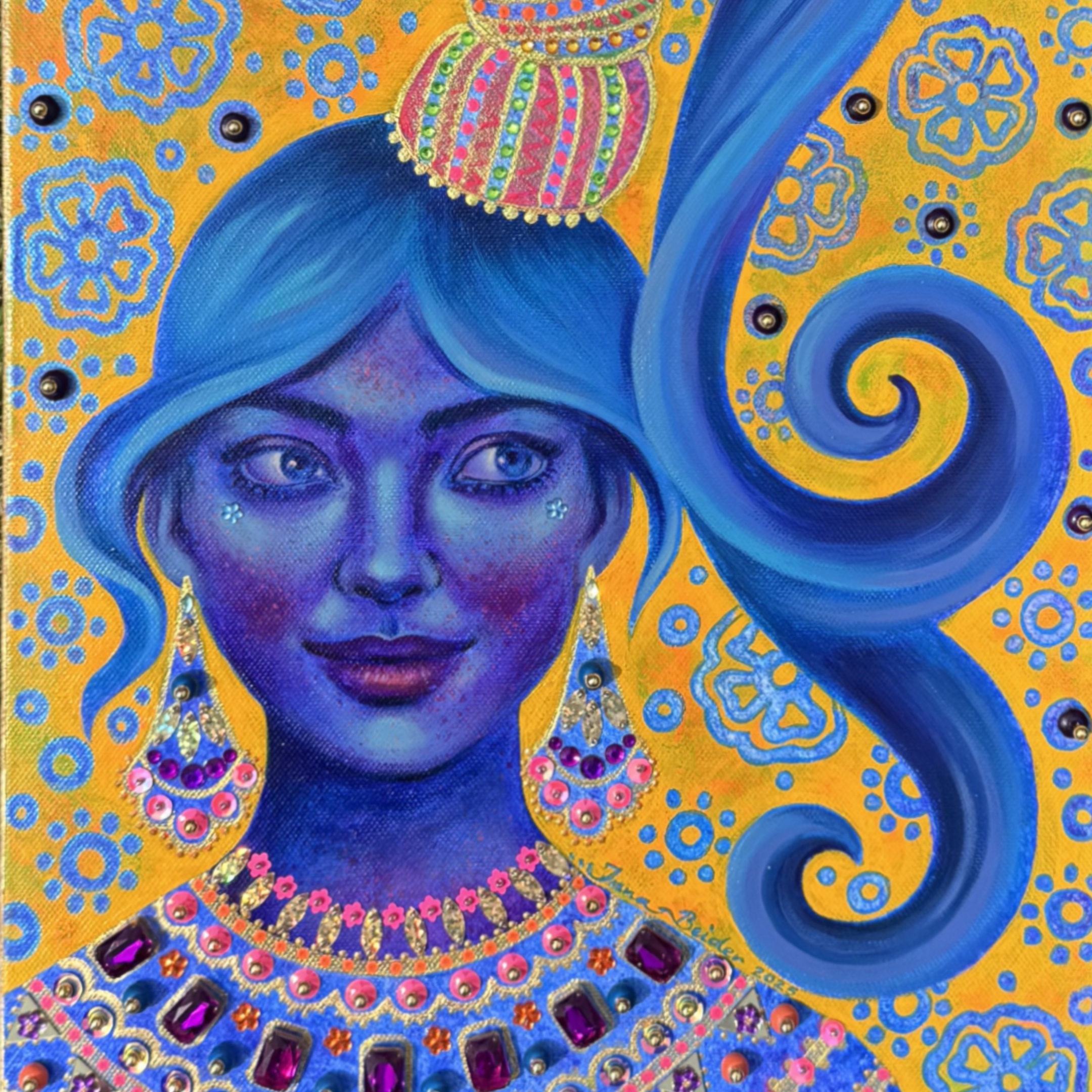 <h3>Sunnymood</h3><br/> <h4>Mixed Media on Canvas <br/> 30,5 cm x 60 cm <br/> 2025</h4>